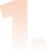 Stellt eine orangene Zahl 1 dar